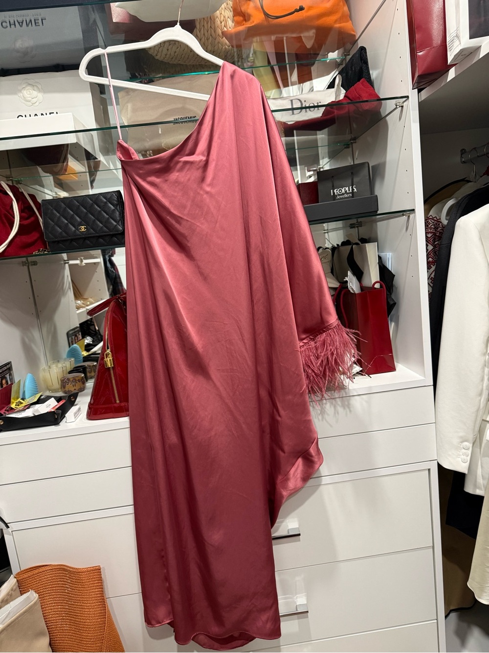 Zara Pink Satin Labelled Dress